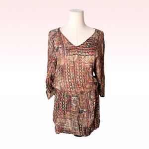 ZARA Multicolor Pattern Tunic (Sz XS)